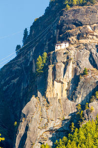 Rock formations on mountain