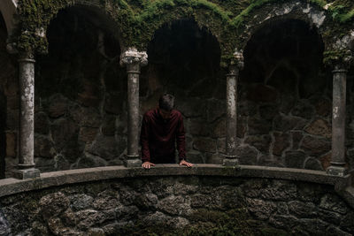 Person in temple