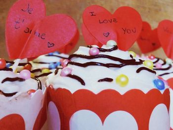 Close-up of red object