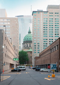 View of city street