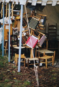 Empty chairs and tables