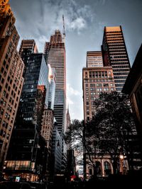 Low angle view of buildings against sky