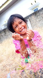 Portrait of a smiling girl