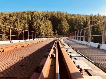 View of bridge against clear sky