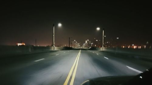 Road at night