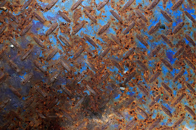 Full frame shot of rusty metal