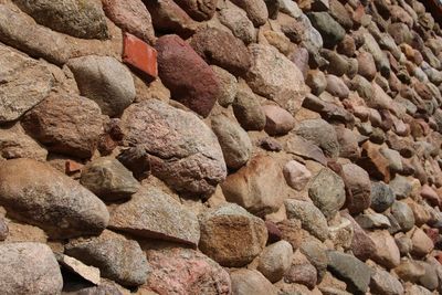 Full frame of stones