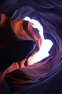 Low angle view of a rock formation