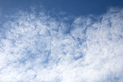 Low angle view of clouds in sky