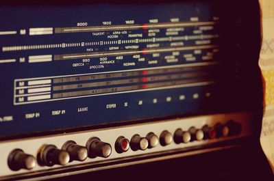 Close-up of text on wall