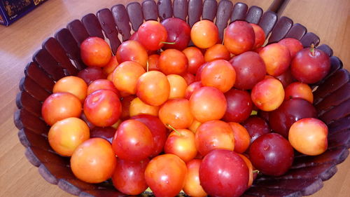 Close-up of fruits on table