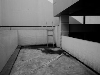 Empty staircase of building