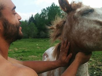 Close-up of cropped hand