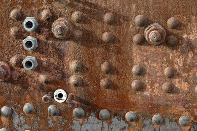 Full frame shot of rusty metal