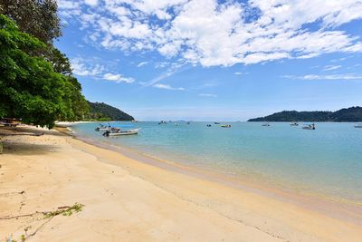 Scenic view of beach