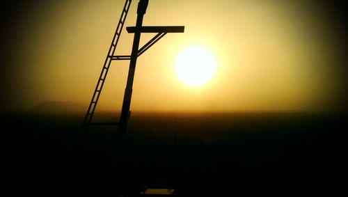 Low angle view of sky at sunset