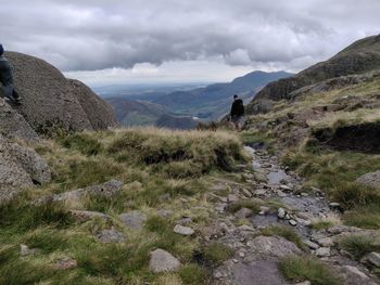 Jack's rake, scenic view of mountains against sky, lake district 