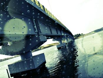 Reflection of built structures in water