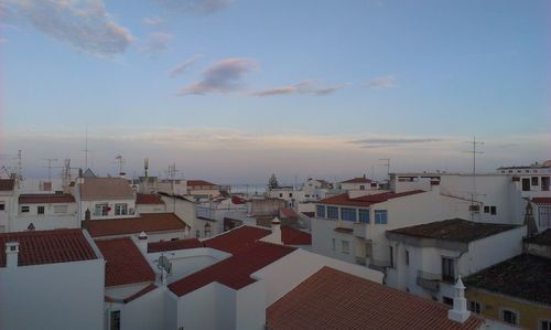 Residential buildings in town