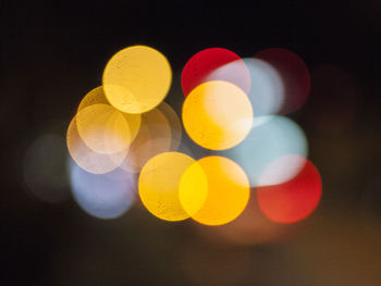 Close-up of multi colored lights