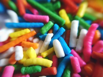 Full frame shot of multi colored candies