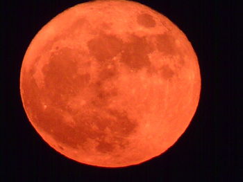 View of moon at night