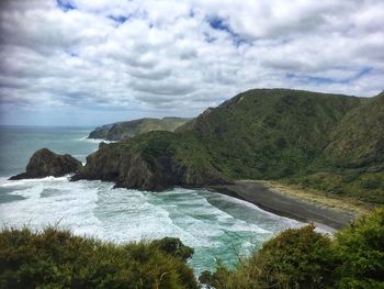 Scenic view of sea against sky