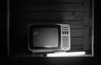 Close-up of telephone booth