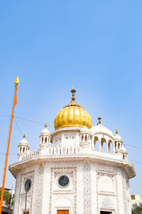 View of details of architecture inside golden temple - harmandir sahib in amritsar, punjab, india