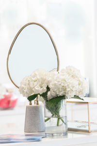 Close-up of vase on table