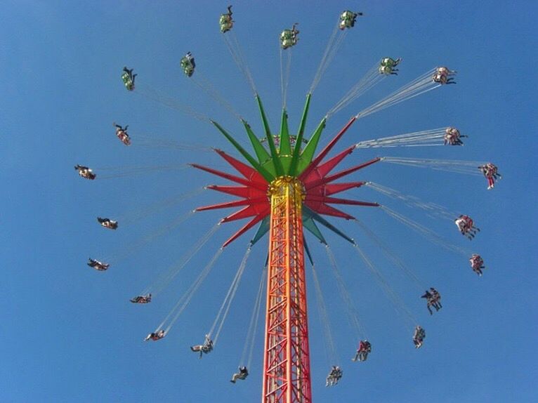 LOW ANGLE VIEW OF FERRIS WHEEL AGAINST SKY