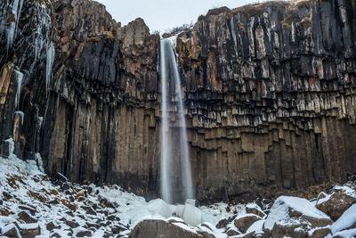 Panoramic view of waterfall