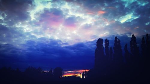 Low angle view of dramatic sky