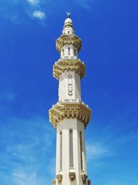 Low angle view of tower against sky