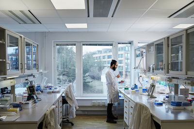 Scientist working in laboratory