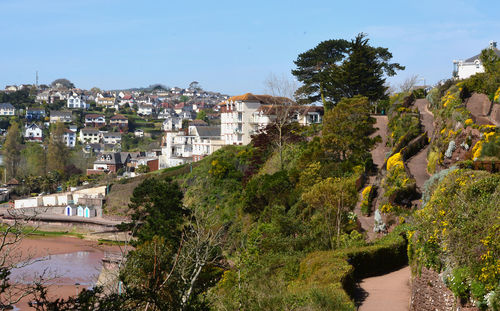 Residential buildings in town