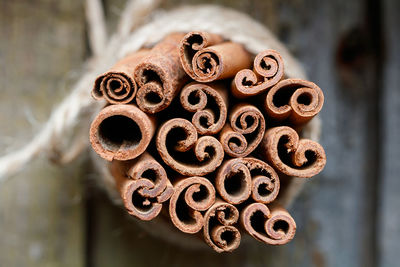 Close-up of cinnamons