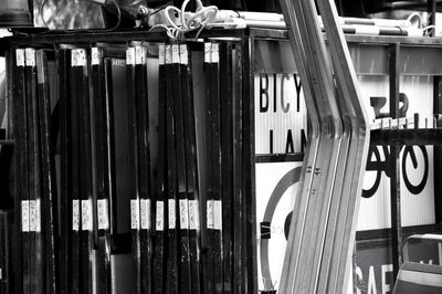 Stack of books in shelf
