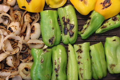 Full frame shot of chopped vegetables in market