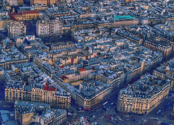 High angle view of cityscape