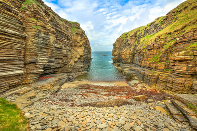 Scenic view of sea against sky