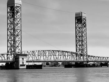 Low angle view of bridge against sky