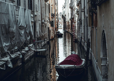 Boats in canal