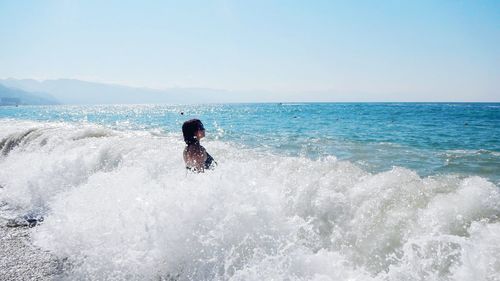 People enjoying at beach