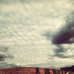 Low angle view of cloudy sky