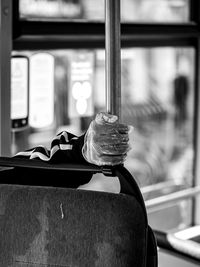 Close-up of electric lamp on table
