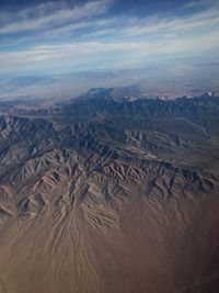 Aerial view of dramatic landscape