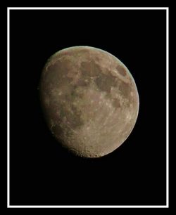 View of moon at night