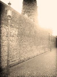 Low angle view of street light