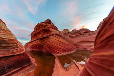 Panoramic view of rock formations